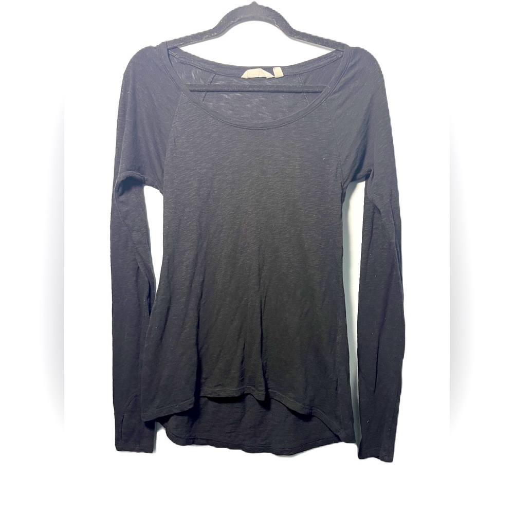 • Athleta Daily Top Black Long Sleeve